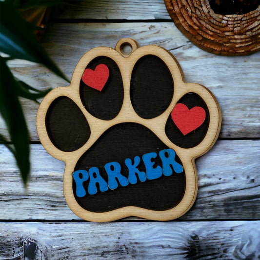Personalized Wooden Pet Ornaments
